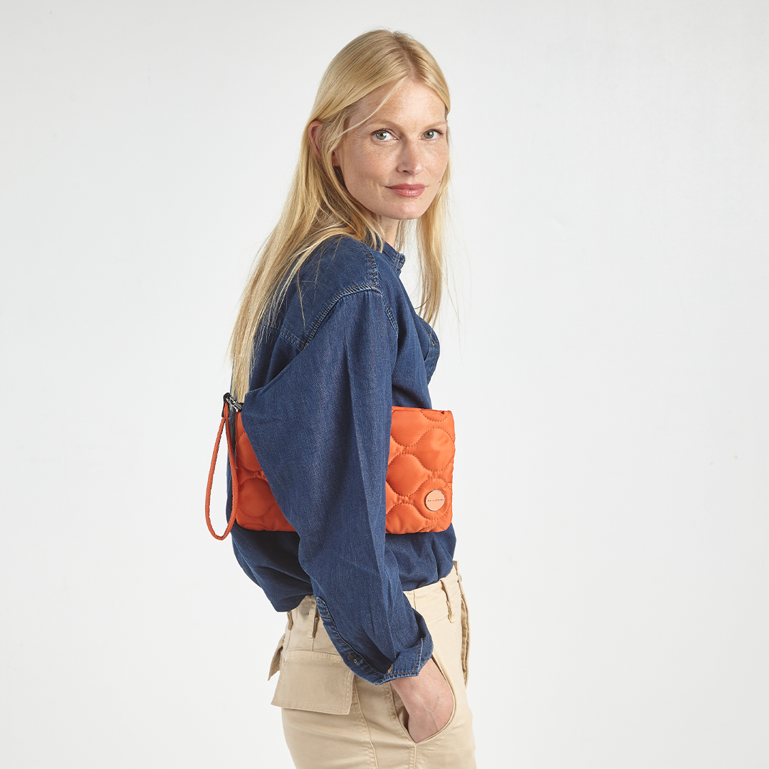 cleo - quilted wristlet clutch
