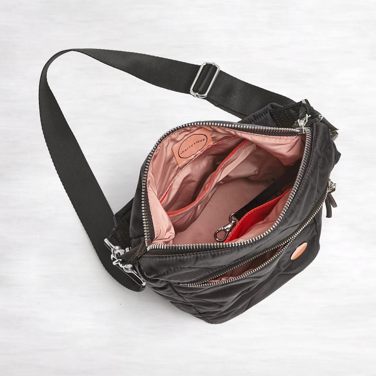 marcel - quilted crossbody bucket bag