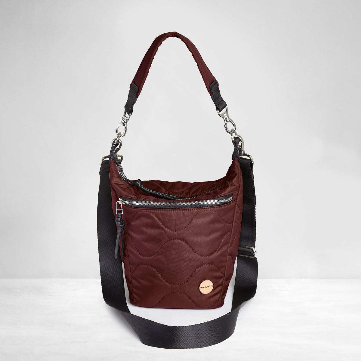 marcel - quilted crossbody bucket bag