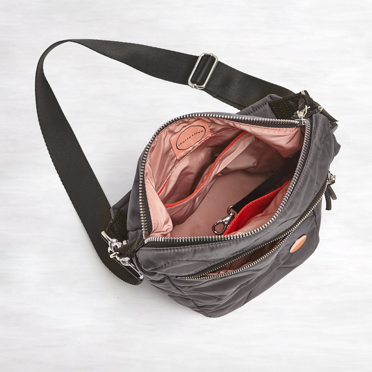 marcel - quilted crossbody bucket bag