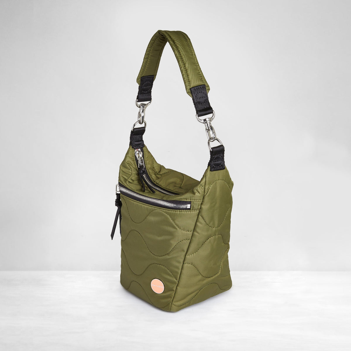 marcel - quilted crossbody bucket bag