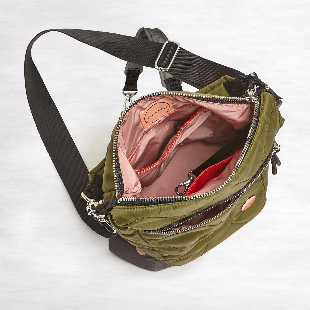 marcel - quilted crossbody bucket bag