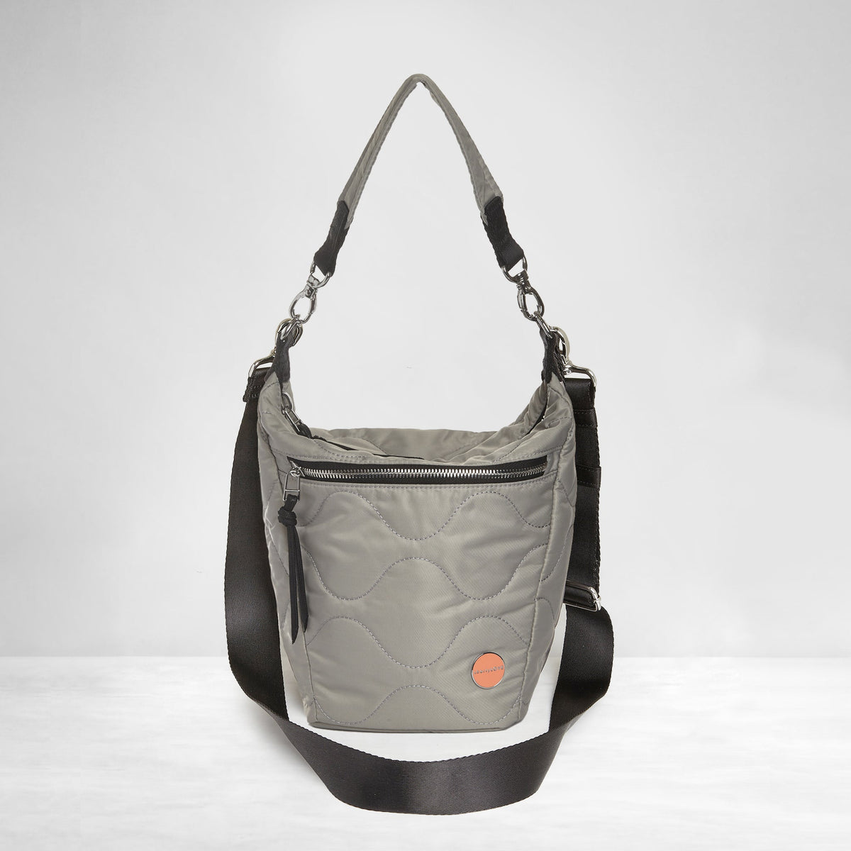 marcel - quilted crossbody bucket bag