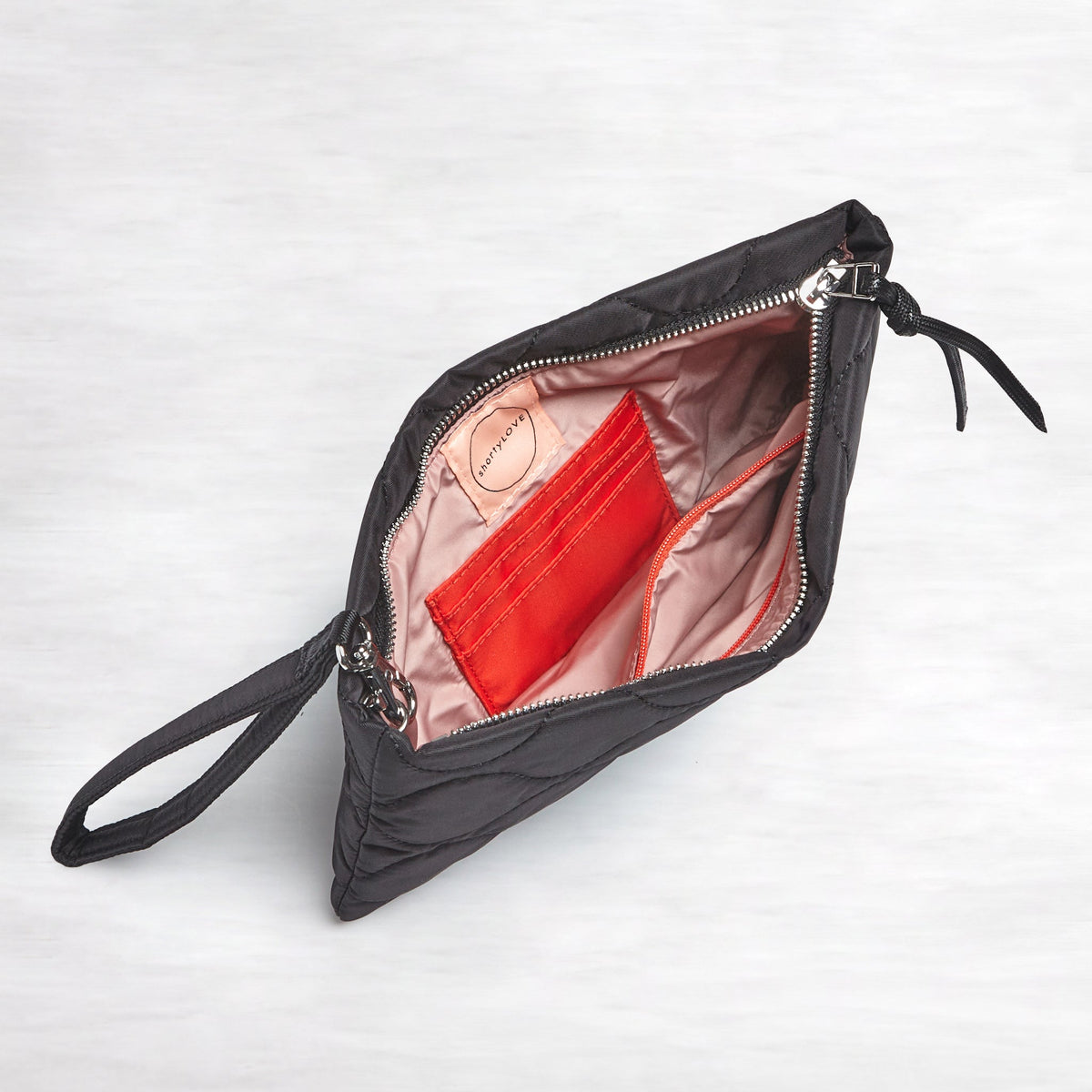 cleo - quilted wristlet clutch